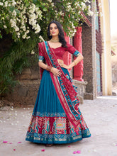 Traditional Patola print Tasar silk lehenga choli
