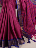 Zari weaving Aura silk saree