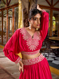 traditional pink lehenga choli