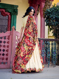 Ready to wear silk lehenga with tassel drawstring