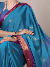 Paithani inspired cotton silk saree