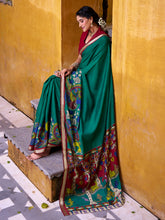 Zari border viscose chanderi saree