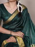 Royal green silk saree for women