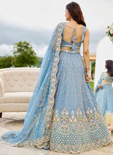 Lavender Bridal Lehenga with Dupatta and Blouse