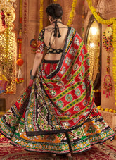 Chaniya choli with aari and foil work