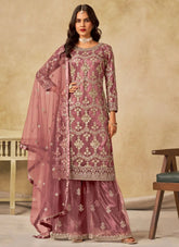 Ethereal Mauve Party Wear Sharara for Women