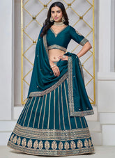 Peach Art Silk Lehenga for Wedding Functions