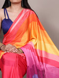 Multi Color Printed Satin Silk Saree