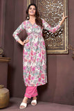 Multi color Trendy Alia Cut Rayon Anarkali Suit