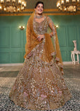 mustard bridal lehenga