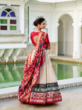 Hyderabadi Patola print lehenga with dupatta