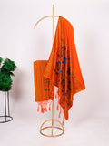 Orange Color Zari Weaving Paithani Dupatta
