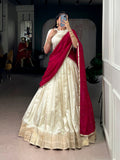 off white wedding lehenga choli