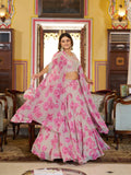Indo Weastern Beads Work Lehenga