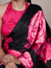 Satin silk saree with banglory blouse