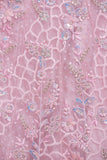 Pink Color Net Sequins And Diamond Work Semi-Stitched Lehenga