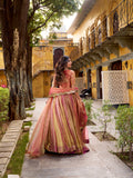 luxury pink lehenga choli set