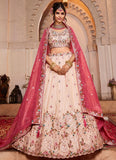 Pink Tissue Bridesmaid Lehenga