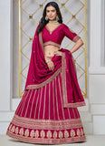Rani Pink Reception Lehenga for Women