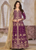 Party Wear Purple Eid Special Suit with Dupatta