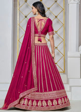 Pink Embroidered Lehenga for Wedding Functions