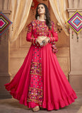 Rani Rayon Embroidery and Mirror Work Lehenga