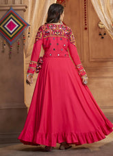 Rani Rayon Embroidery and Mirror Work Lehenga
