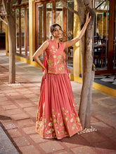 shimmer lehenga choli for festive wear