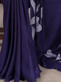 Designer satin silk saree for special occasions