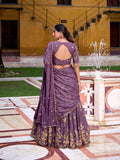 Semi-Stitched Lehenga with Can-Can and Canvas