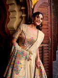 Purple Color Zari Weaving Work Shimmer Lehenga Choli