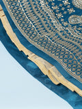 Teal Poly Georgette & Net Wedding Wear Lehenga Choli