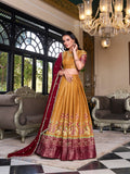 South Indian traditional mustard lehenga choli