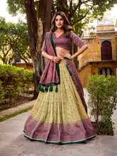 designer mauve festive lehenga