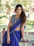Royal Blue Color Kashmiri Chaniya Choli