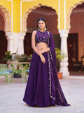 Wedding Wear Embroidery Fendi Chaniya Choli