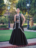 Black Color Embroidery Work Wedding Chaniya Choli
