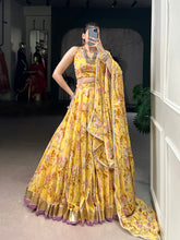 Yellow Lehenga with Gotta Patti Lace Border