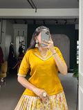 Festive Yellow Co-ord Set for Women