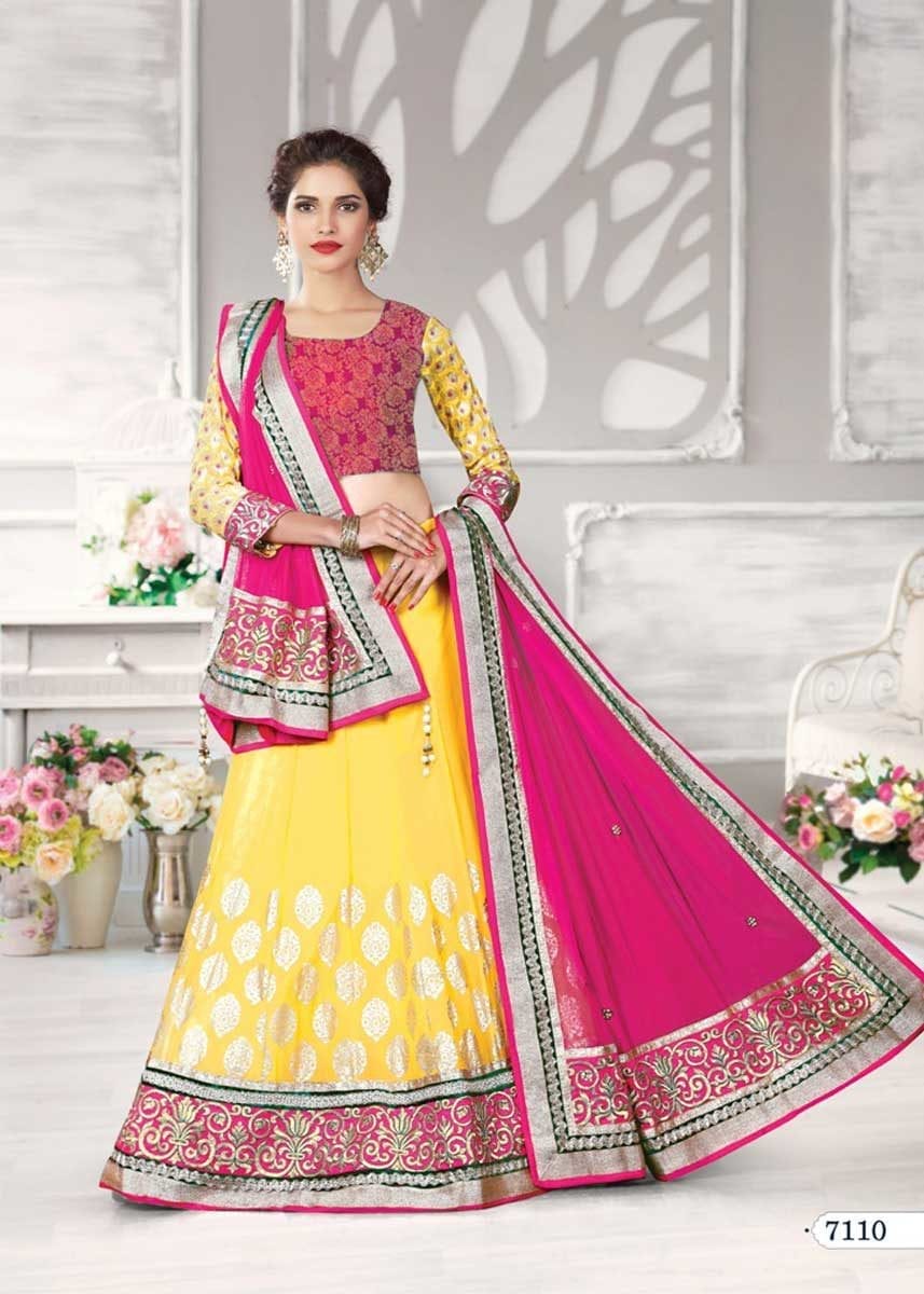 Net Wedding Wear Lehenga