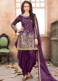 Purple Color Punjabi Suit