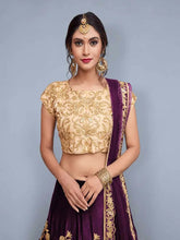 Dori Work Velvet Silk Lehenga