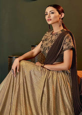 Thread Embroidery Saree