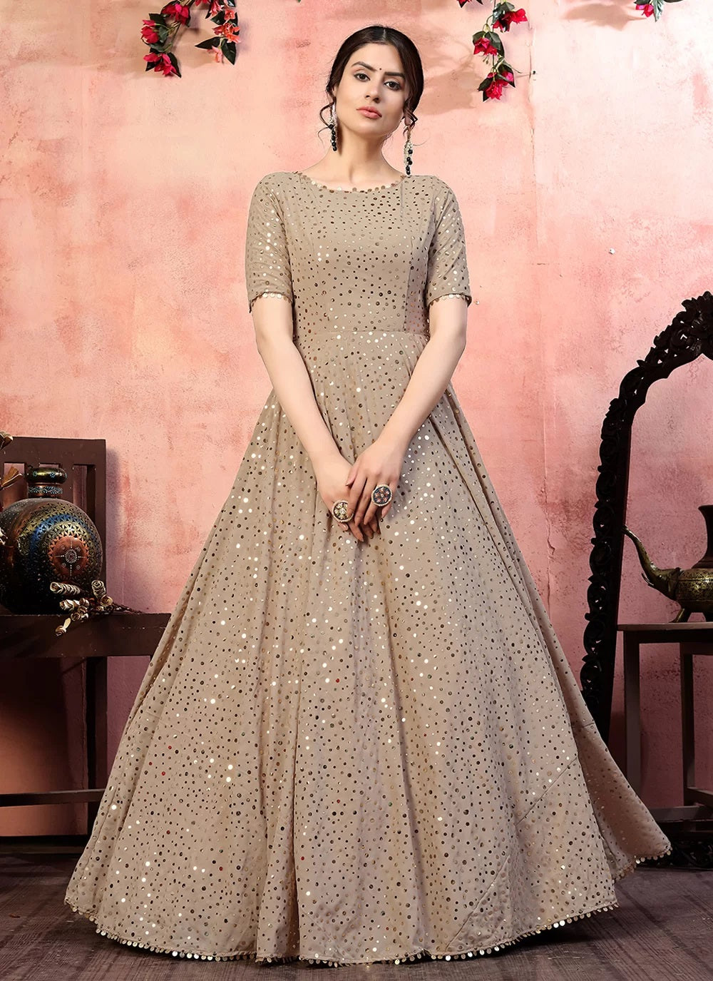 Simple Gowns For Indian Wedding Reception