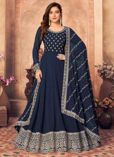 faux georgette suit