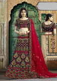 Velvet Lehenga Bridal