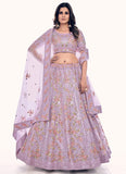 Dori and thread work Soft net Engagement Lehenga choli