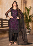 Embroidered Net Pakistani Suit With Embroidered Pant