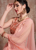 Peach Color Lehenga