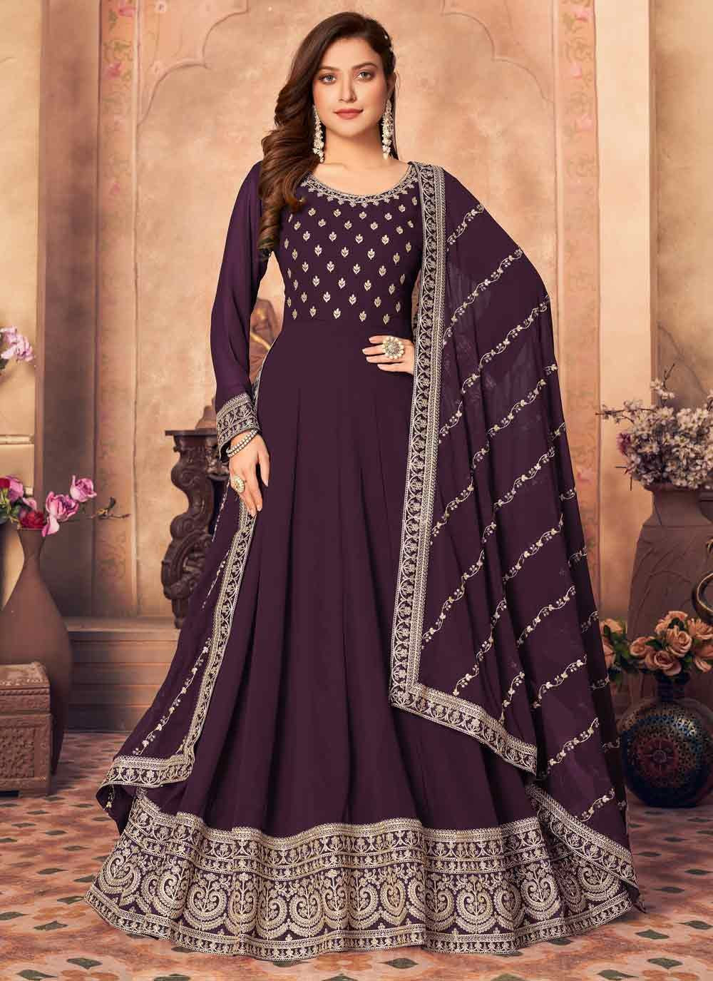 faux georgette suit